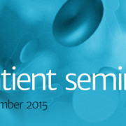 Promotional graphic for the 2015 Patient Seminar event