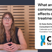 What are the less common side effects of CML treatment - Dr Kate Rothwell